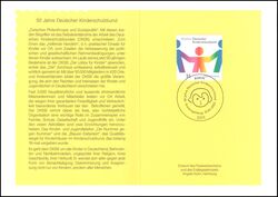 2003  Ministerkarte - 50 Jahre Deutscher Kinderschutzbund