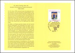 2003  Ministerkarte - Deutsch-franzsische Zusammenarbeit