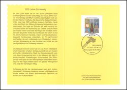 2004  Ministerkarte - 1200 Jahre Schleswig