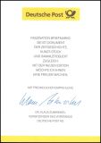 2005  Ministerkarte - 50 Jahre Pariser Verträge