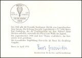 1978  Ministerkarte - Jugend: Luftfahrt