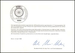 1983  Ministerkarte - Jugend: Historische Motorräder