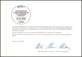 1988  Ministerkarte - Freimarken: Sehenswürdigkeiten