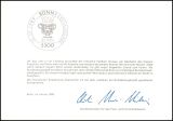 1989  Ministerkarte - 2000 Jahre Bonn