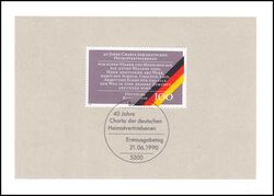 1990  Ministerkarte - Charta der deutschen Heimatvertriebenen