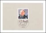1995  Ministerkarte - Franz Josef Strauß