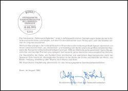 1995  Ministerkarte - Freimarke: Sehenswürdigkeiten