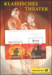2004  Postamtliches Erinnerungsblatt - Klassisches Theater
