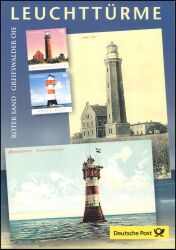 2004  Postamtliches Erinnerungsblatt - Leuchttürme