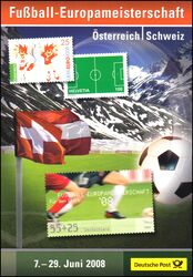 2008  Postamtliches Erinnerungsblatt - Fuball-EM