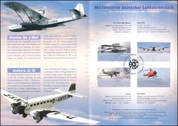 2008  Postamtliches Erinnerungsblatt - Luftfahrzeuge