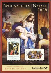 2008  Postamtliches Erinnerungsblatt - Weihnachten