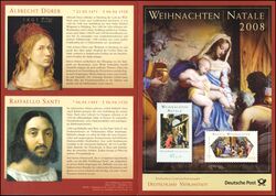2008  Postamtliches Erinnerungsblatt - Weihnachten