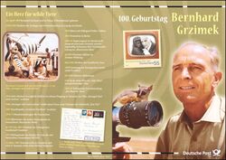 2009  Postamtliches Erinnerungsblatt - Bernhard Grzimek