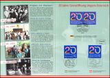 2009  Postamtliches Erinnerungsblatt - 20 Jahre...