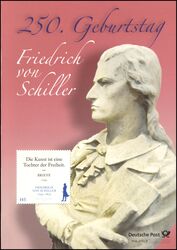 2009  Postamtliches Erinnerungsblatt - Friedrich von Schiller