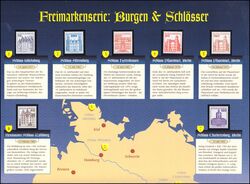 2009  Faltkarte der Deutschen Post - Burgen und Schlsser