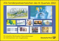 2002  Postwertzeichen des III. Quartals