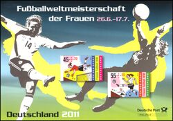 2011  Postamtliches Erinnerungsblatt - Fuball-WM der Frauen