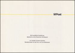 1984  Ministerkarte - Weltpostkongess (UPU)