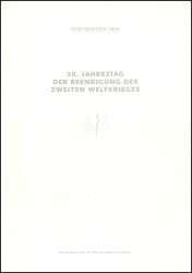 1995  Ministerkarte - Beendigung des zweiten Weltkrieges