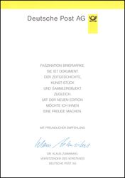 1995  Ministerkarte - 100 Jahre deutscher Film