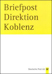 1997  Faltkarte - Briefpost Direktion Koblenz