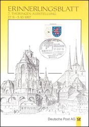 1997  Erinnerungsblatt - 7. Thringen Ausstellung