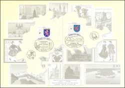 1998  Faltkarte - 1. Landesverbands-Ausstellung