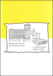 1998  Faltkarte - Eröffnung Briefzentrum 54