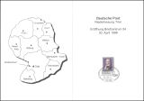 1998  Faltkarte - Eröffnung Briefzentrum 54