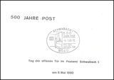 1990  Faltkarte - 500 Jahre Post