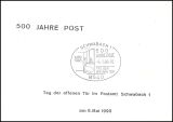1990  Faltkarte - 500 Jahre Post