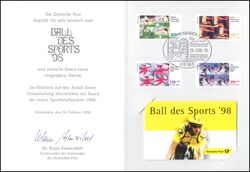 1998  Faltkarte - Ball des Sports `98