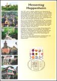 2004  Faltkarte - Hessentag in Heppenheim