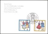 1993  Faltkarte - Wohlfahrt: Deutsche Trachten