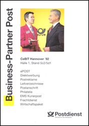 1992  Werbekarte - CeBIT Hannover `92