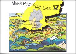 1994  Faltkarte - Mehr Post fürs Land