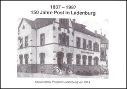 1987  Faltkarte - 150 Jahre Post in Ladenburg