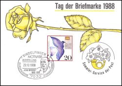 1988  Werbekarte der DBP - Tag der Briefmarke