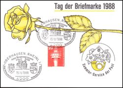 1988  Werbekarte der DBP - Tag der Briefmarke