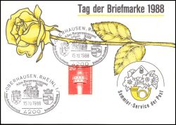 1988  Werbekarte der DBP - Tag der Briefmarke