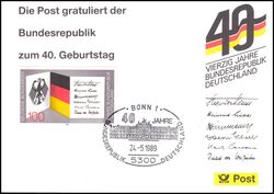 1989  40 Jahre Bundesrepublik Deutschland