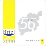 1996  Faltkarte - Eröffnung Briefzentrum Koblenz
