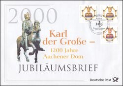 2000  Jubilumsbrief  - 1200 Jahre Aachener Dom