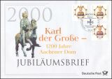 2000  Jubiläumsbrief  - 1200 Jahre Aachener Dom