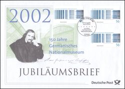 2002  Jubilumsbrief  - 150 Jahre Germanisches Nationalmuseum