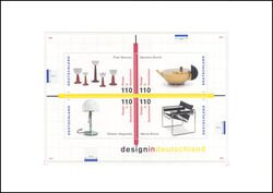 1998  Faltkarte - Blockausgabe: Design in Deutschland