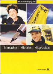 2001  Faltkarte - Mitarbeiterbefragung