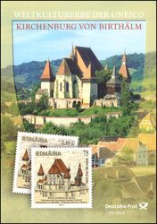 2011  Postamtliches Erinnerungsblatt - UNESCO-Welterbe